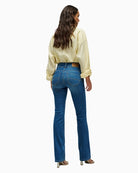 Salsa Secret Push In bootcut jeans blue back view – Áines Boutique