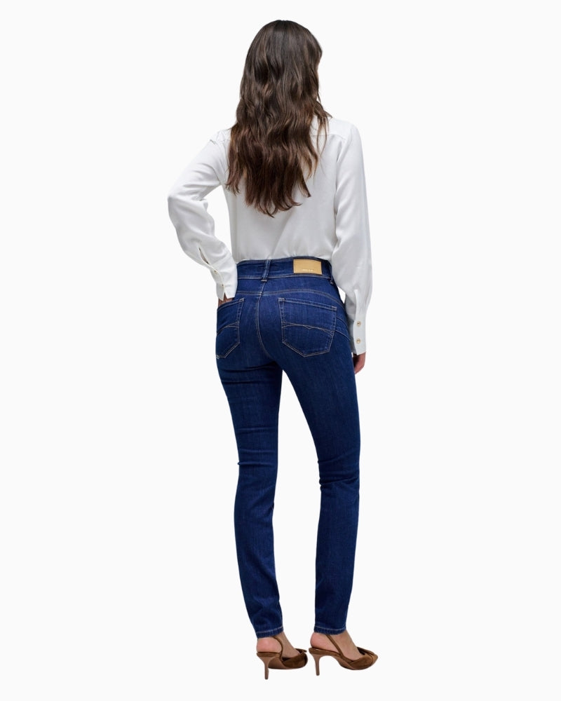 Back view of Salsa Push In jeans with five-pocket design and belt loops