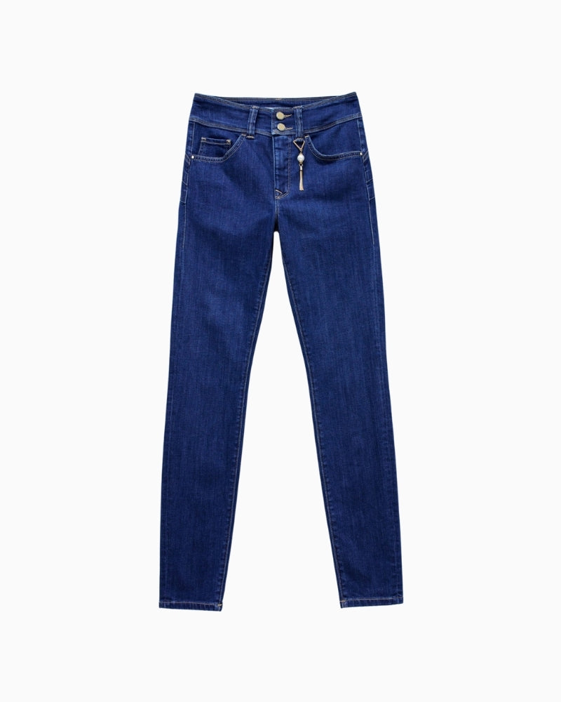 Front view of Salsa Secret Push In jeans showing tummy-tuck shaping panel