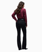 Back view of Salsa Push In bootcut jeans with two back pockets