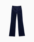 Salsa Secret Silhouette Push In bootcut jeans in dark blue with mid-rise waist