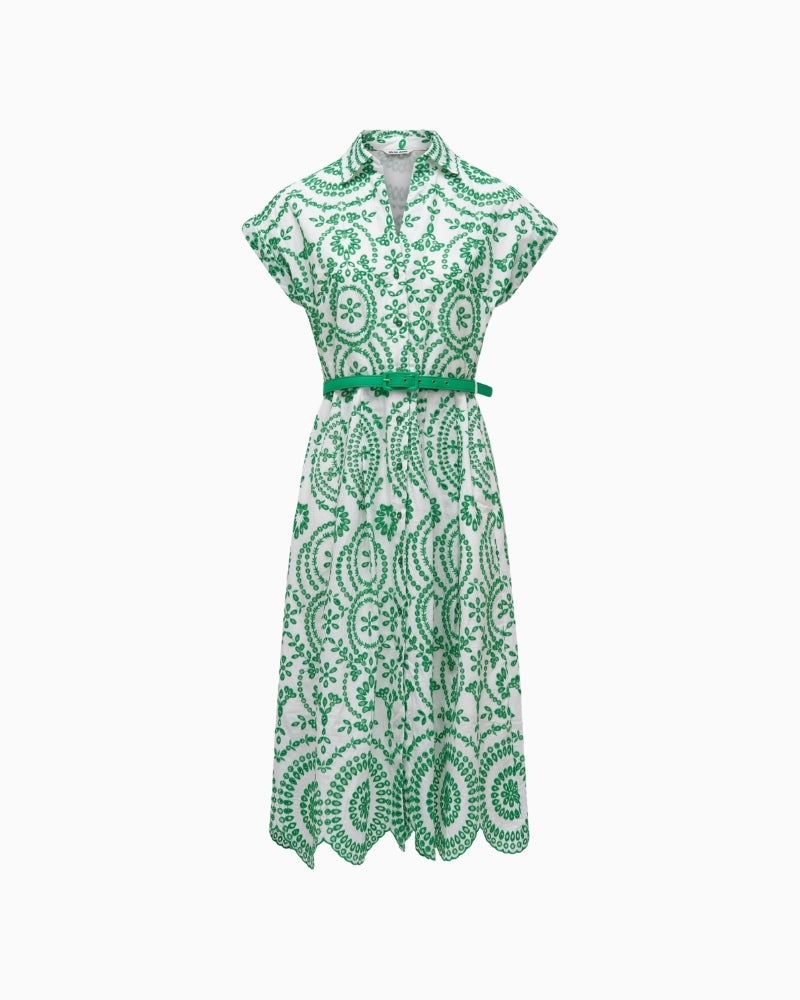 Salsa - Broderie Anglaise Shirt Dress | Embroidered | ines Boutique Aines Boutique Salsa - Broderie Anglaise Shirt Dress | Embroidered | ines Boutique Aines Boutique