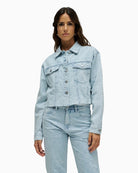 Salsa Jeans denim jacquard jacket front view