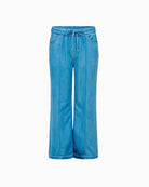 Salsa Jeans wide leg joggers denim flat lay front view