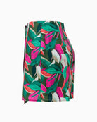 Salsa leaf print skort multicolor side view