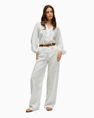 Salsa long sleeve shirt white front view 