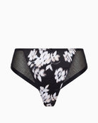 Sculptresse Bliss Brazilian in Black Floral floral front detail