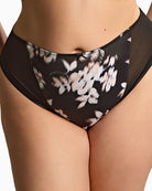 Sculptresse Bliss Brazilian in Black Floral front view