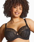 Sculptresse Estel full cup bra black lace front view