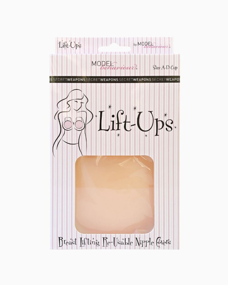 Pack of Secret Weapons reusable breast lift nipple covers with protective backing