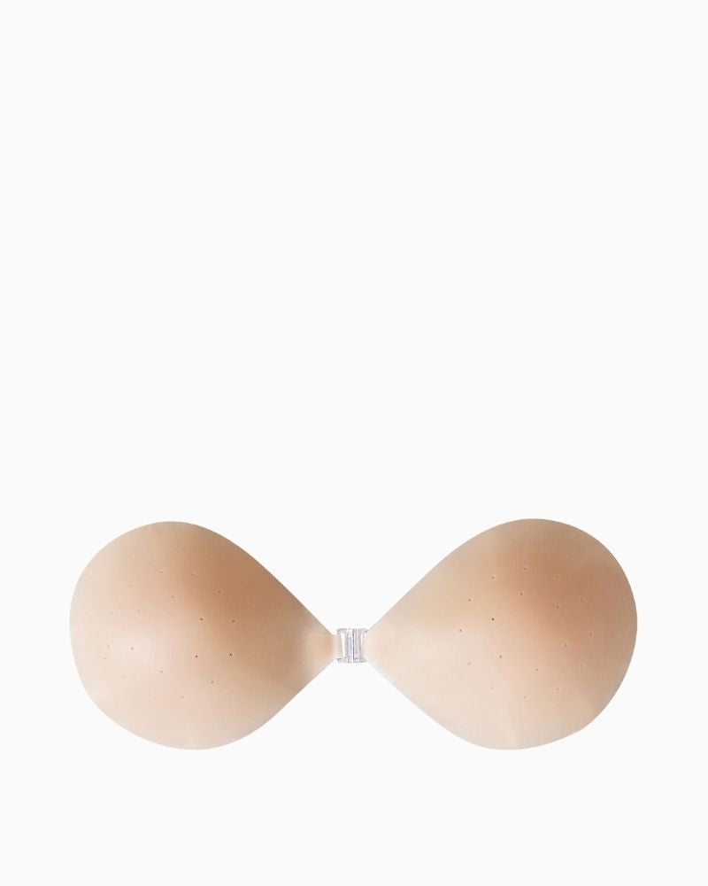 Close-up of silicone skin bra showing smooth, invisible surface