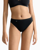 Black tai briefs by Sloggi in cotton stretch fabric 

