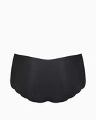 Back view of Sloggi black microfibre short briefs with invisible fit