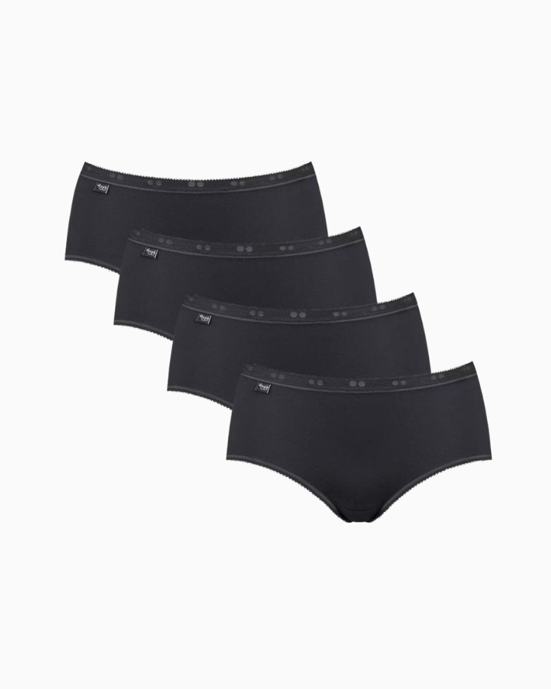 Sloggi - Basic+ Midi Briefs in Black - Pack View