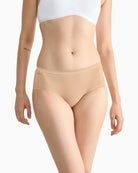 Sloggi Basic+ Midi 3/4pk in Skin front view