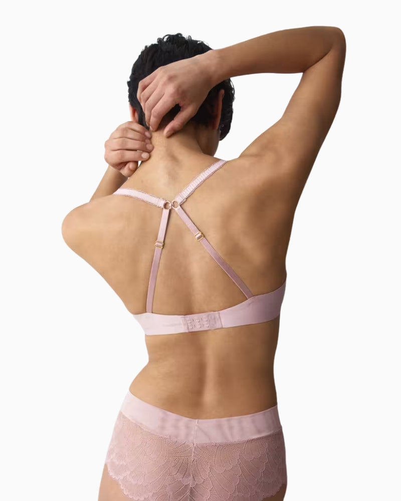 Sloggi Love in Lace Wired Padded Bra in pink back view