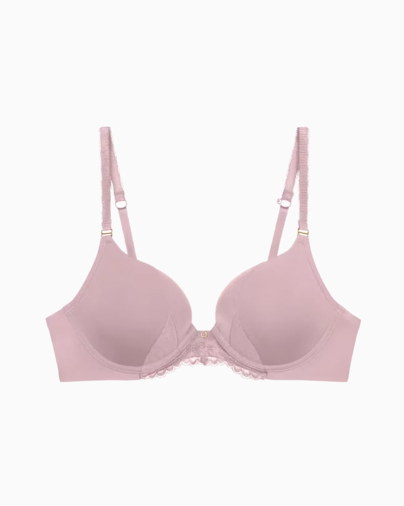 Sloggi Love in Lace Wired Padded Bra in pink front view
