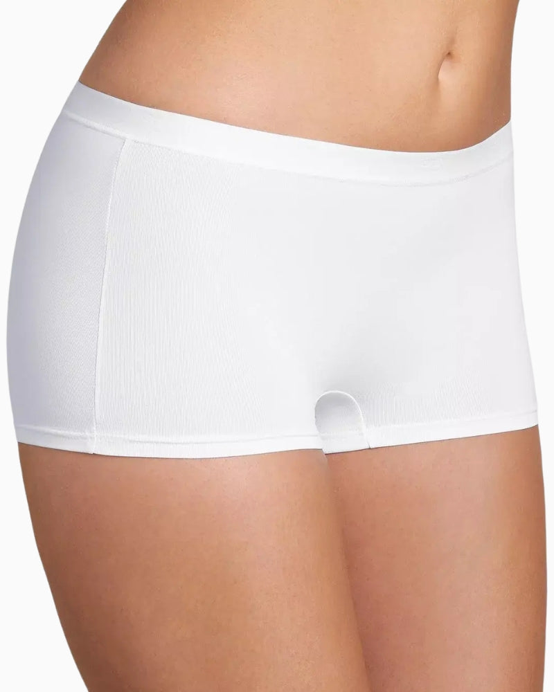 Sloggi Sensual Fresh Short Knickers in White front view
