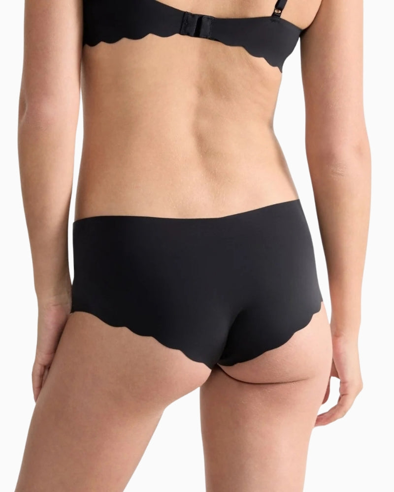 Sloggi Zero Microfibre 2.0 Short 2-Pack in Black back view