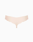 Sloggi Zero Microfibre Hipstring Lingerie in Nude scalloped edge detail