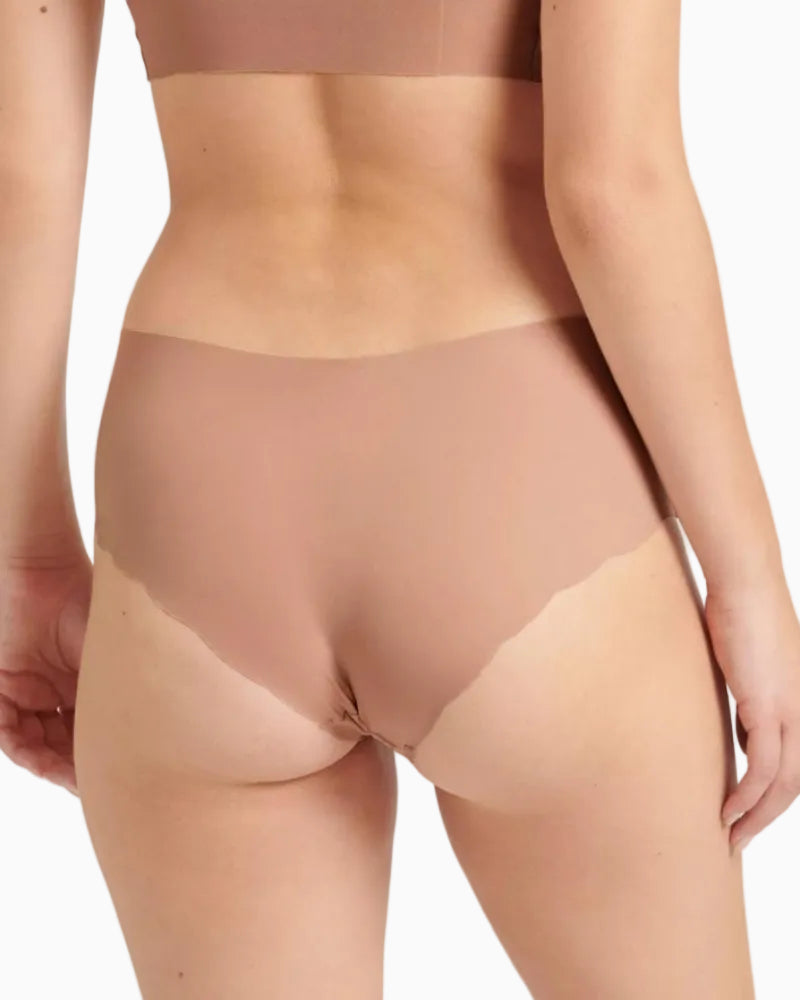 Sloggi Zero Microfibre Short Brief in Cream back view