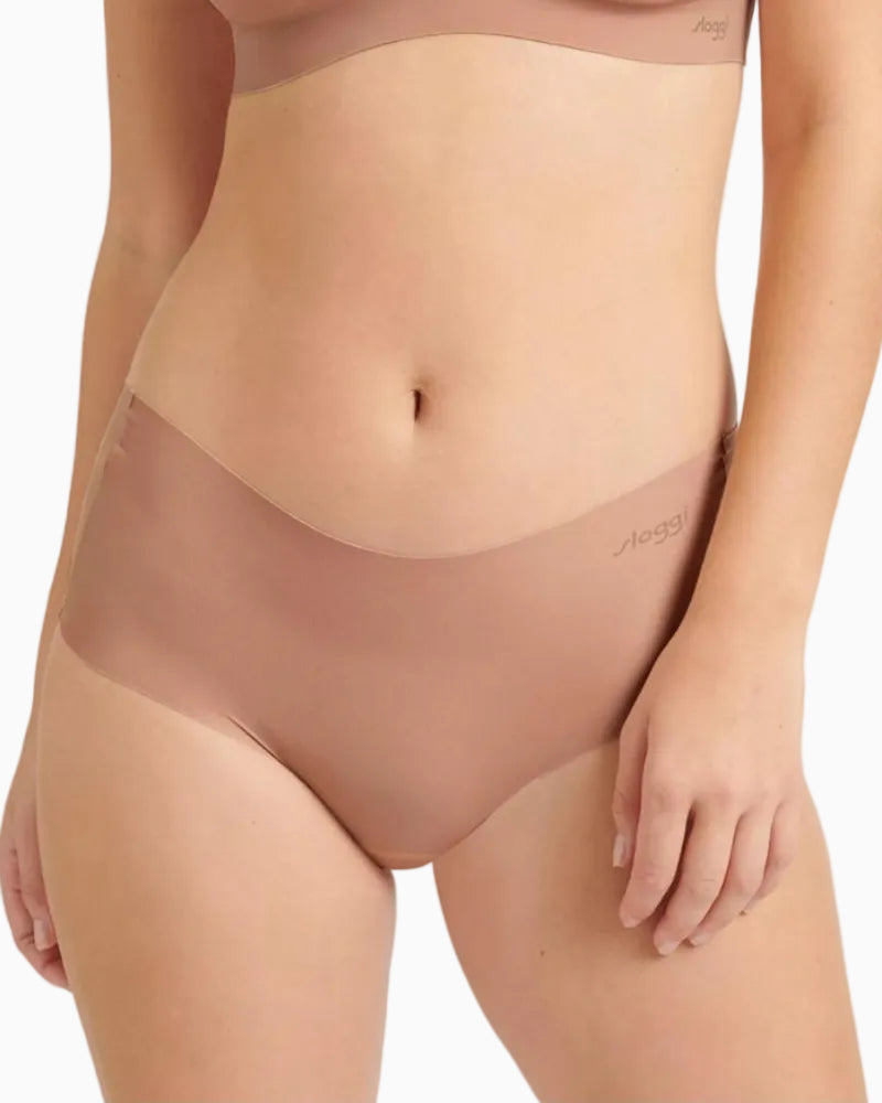 Sloggi Zero Microfibre Short Brief in Cream front view