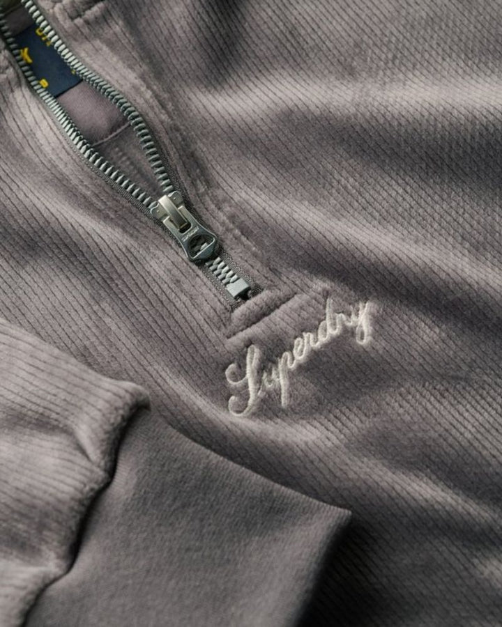 Superdry - Country Club Velour Half-Zip Top 