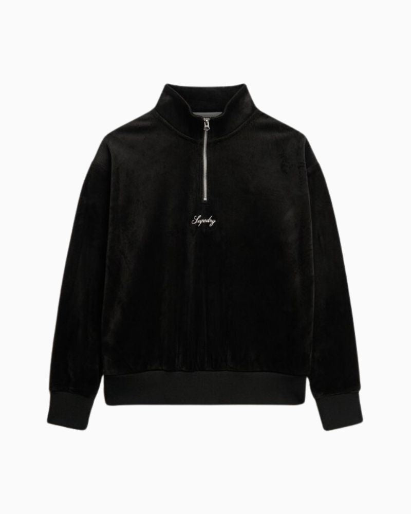 Superdry - Country Club Velour Half Zip 