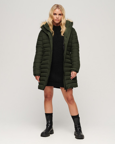 Superdry - Fuji Hooded Mid Lenght Puffer 