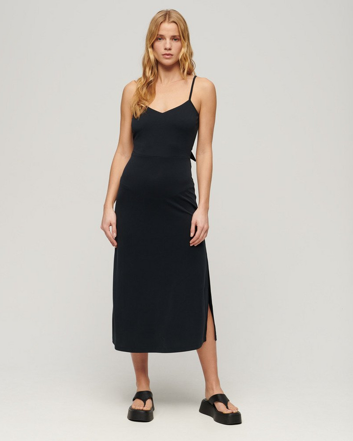 Superdry - Jersey Twist Back Midi Dress