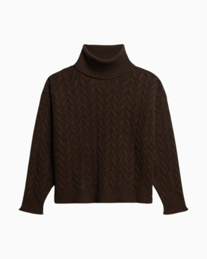 Superdry - Lightweight Cable Roll Neck Jumper