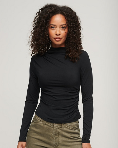 Superdry - Long Sleeve Ruched Jersey Top