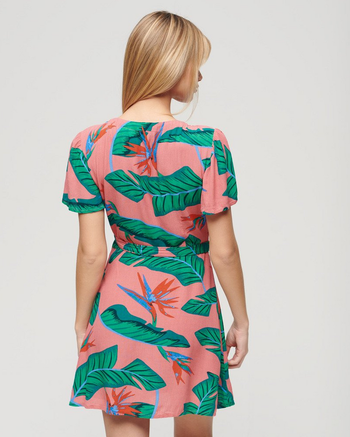 Superdry - Printed Mini Wrap Dress 