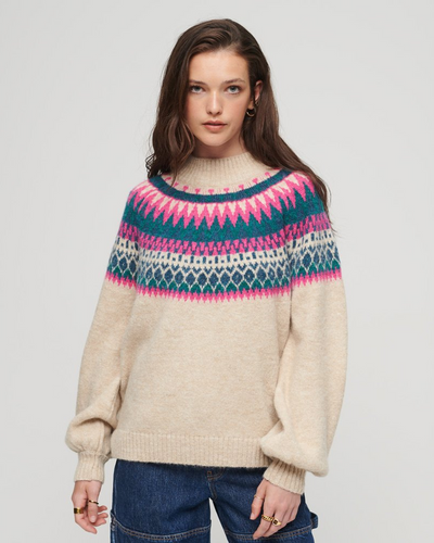 Superdry - Slouchy Pattern Knit Top