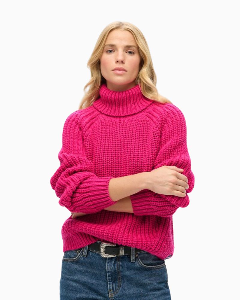 Superdry - Slouchy Stitch Roll Neck Knit