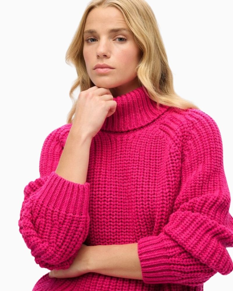 Superdry - Slouchy Stitch Roll Neck Knit