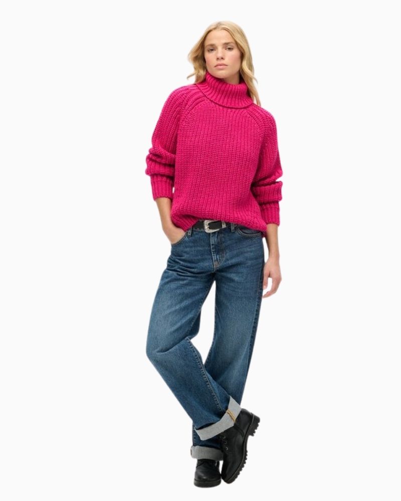 Superdry - Slouchy Stitch Roll Neck Knit