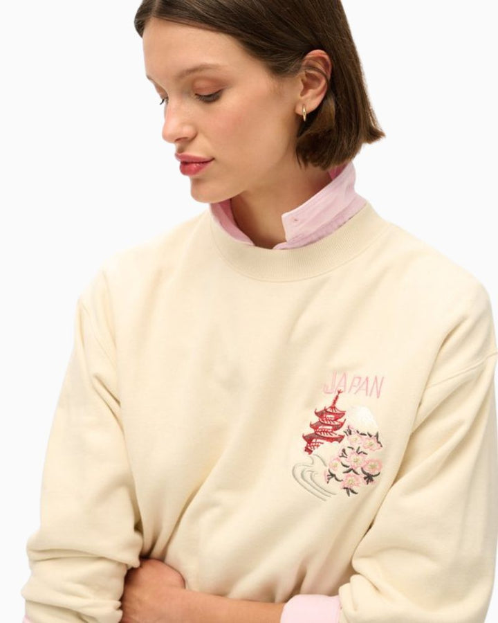 Superdry - Suika Embroidered Loose Sweatshirt