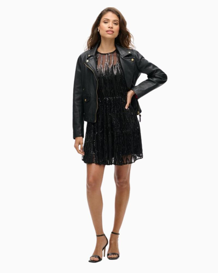 Superdry - Volume Tiered Mesh Mini Dress 