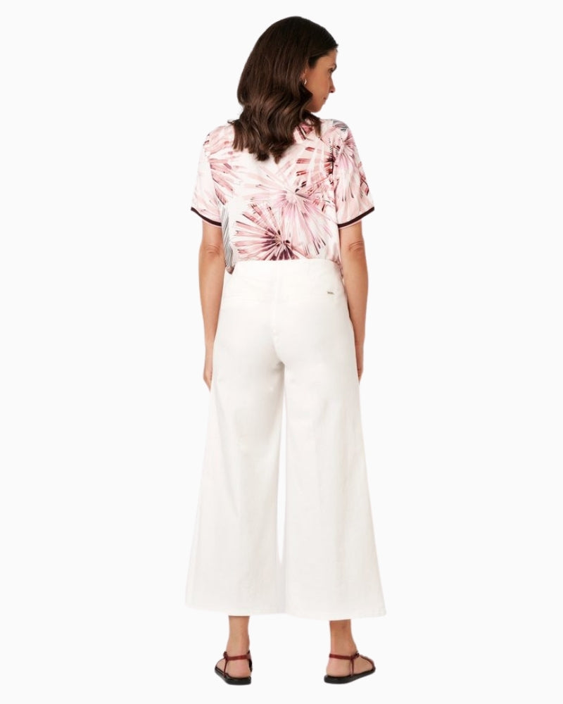 TONI culotte 7/8 length off white back view