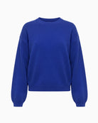 TWNS The Label Colorado Puff Sleeve Jumper in Blue sleeve detail