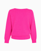 TWNS The Label Sanibel Sweater in Neon Pink front view