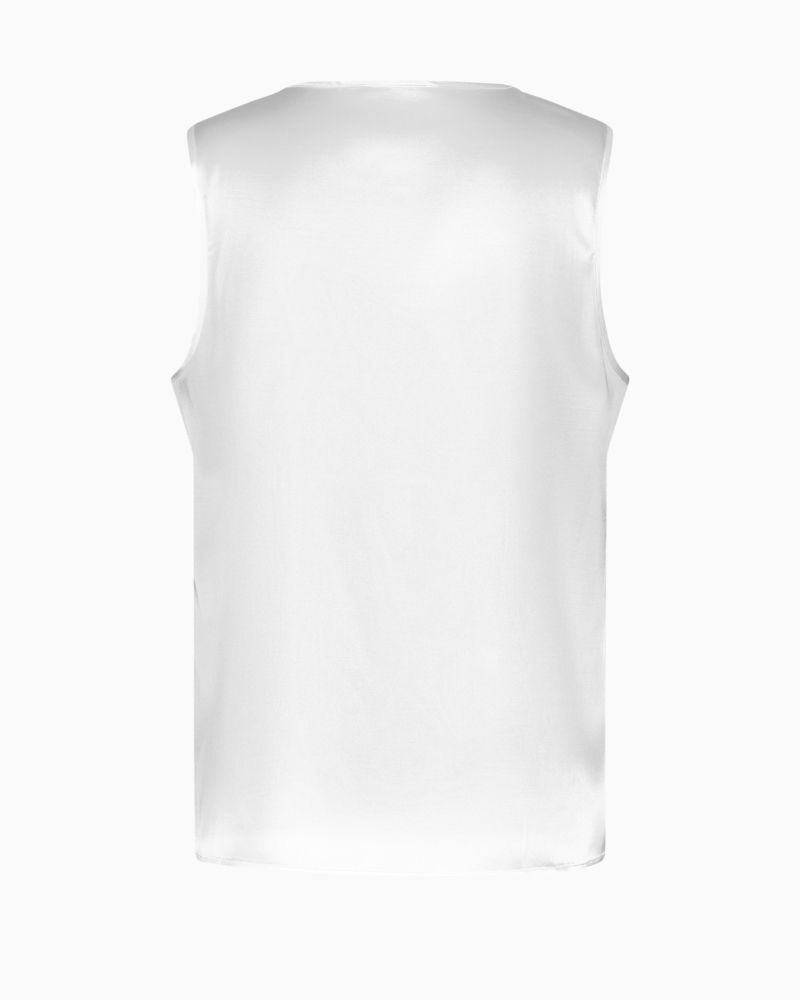 Back view of figure-skimming Gerry Weber sleeveless top perfect for layering

