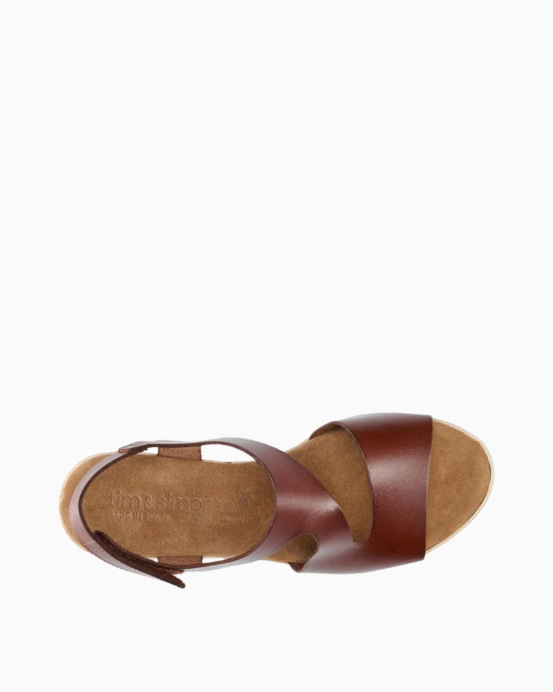 Tim & Simonsen Masha sandals in Cuero front view