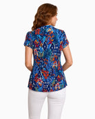 Tinta Arta abstract print blouse back view