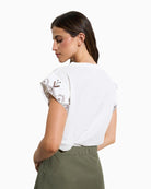 Tinta Blanca T-Shirt in off white back view