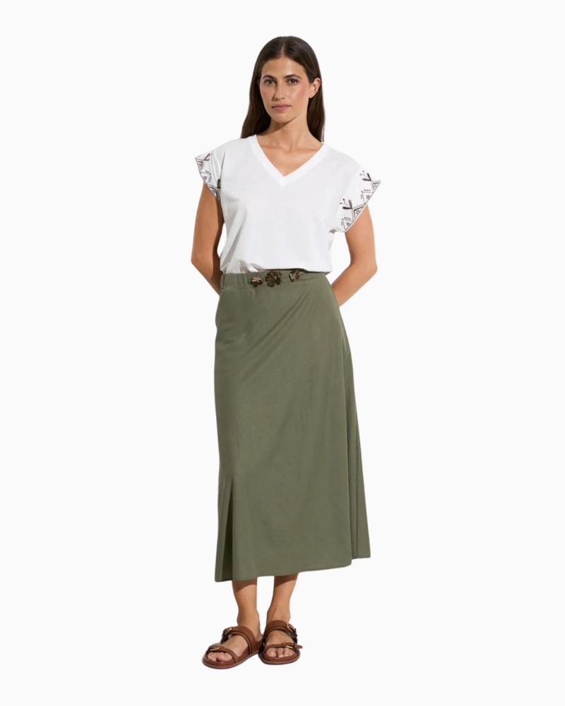 Tinta Blanca T-Shirt in off white front view