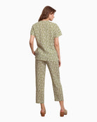 Tinta Juno-Tinos short sleeve blouse khaki back view