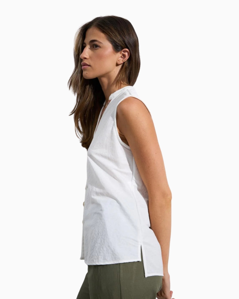 Tinta Ruta stretch knit blouse off white side view