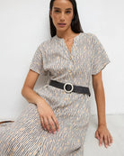 Tinta y Bariloche Siona dress natural print detail